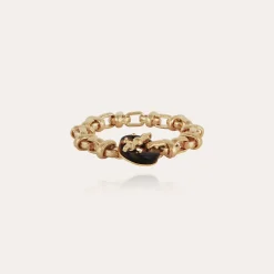 Adrian bracelet acetate gold - Tortoise