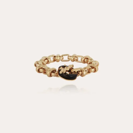 Adrian bracelet acetate gold - Tortoise