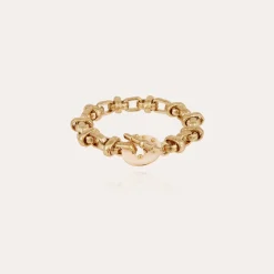 Adrian bracelet acetate gold - Ivory