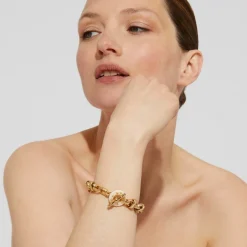 Adrian bracelet acetate gold - Ivory