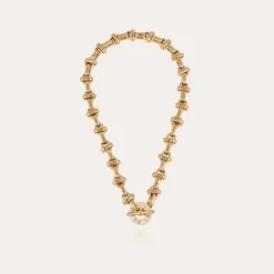 Adrian necklace acetate gold - Ivory