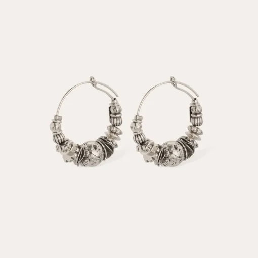 Aloha hoop earrings mini silver