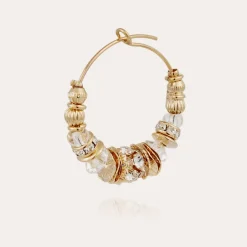 Aloha strass hoop earrings mini gold