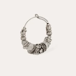 Aloha strass hoop earrings mini silver