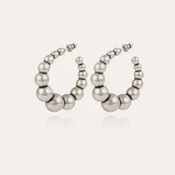 Andy hoop earrings small size silver