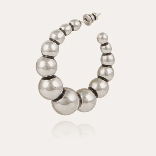 Andy hoop earrings small size silver