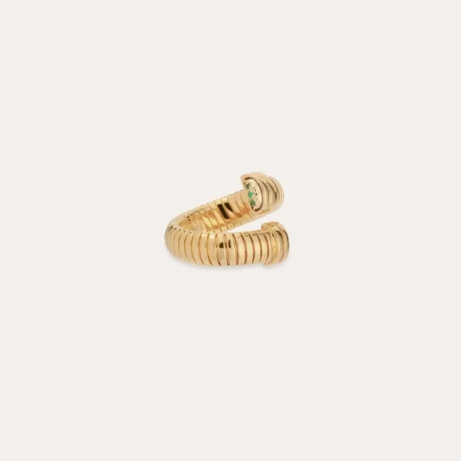 Antigone ring gold - Emerald - Capsule The Precious