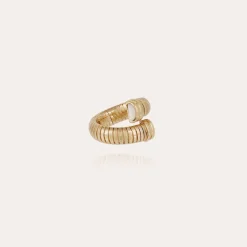 Antigone ring gold - White Mother-of-pearl