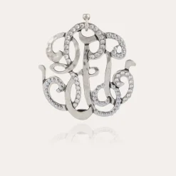 Arabesque earrings large size silver