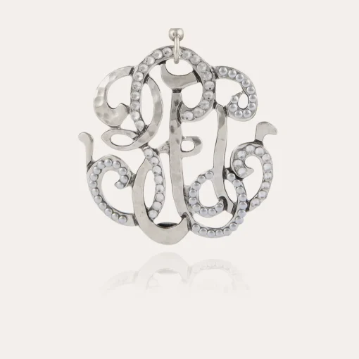 Arabesque earrings large size silver
