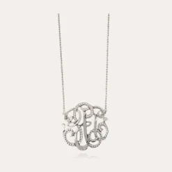 Arabesque necklace large size silver