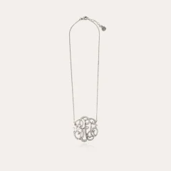 Arabesque necklace large size silver