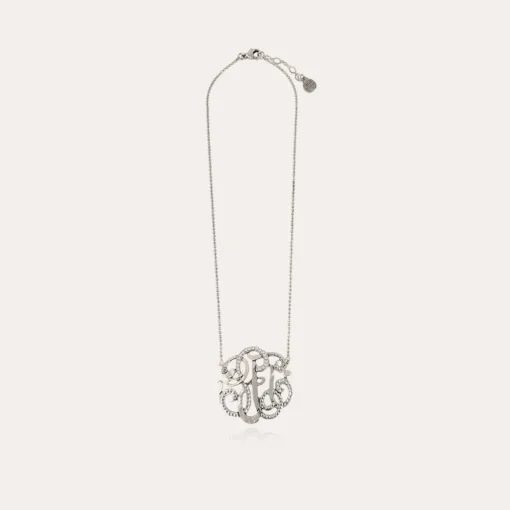 Arabesque necklace large size silver