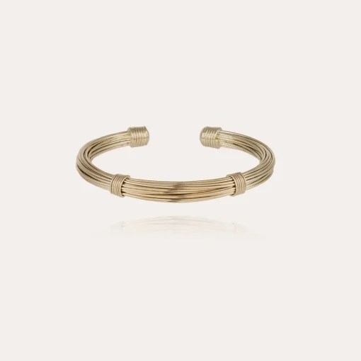 Ariane bangle bracelet very large size gold