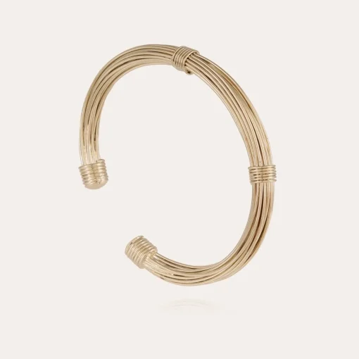 Ariane bangle bracelet very large size gold