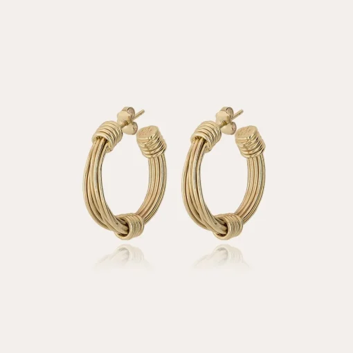 Ariane hoop earrings small size gold