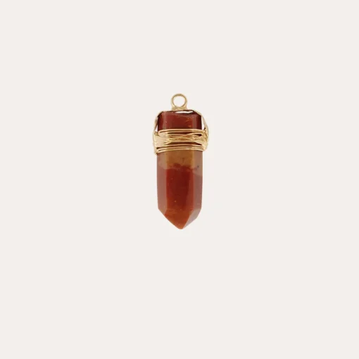 Aventura charms Constantine small size gold - Red Jasper