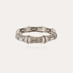 Bambou strass bracelet silver