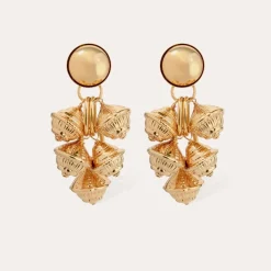 Bell earrings gold
