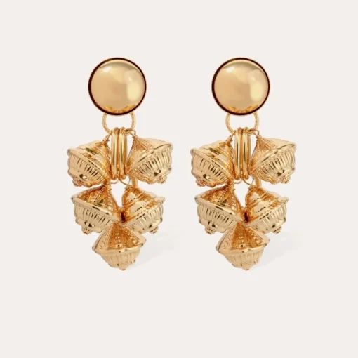 Bell earrings gold