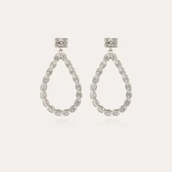Bibi Riviera earrings silver - Zirconia