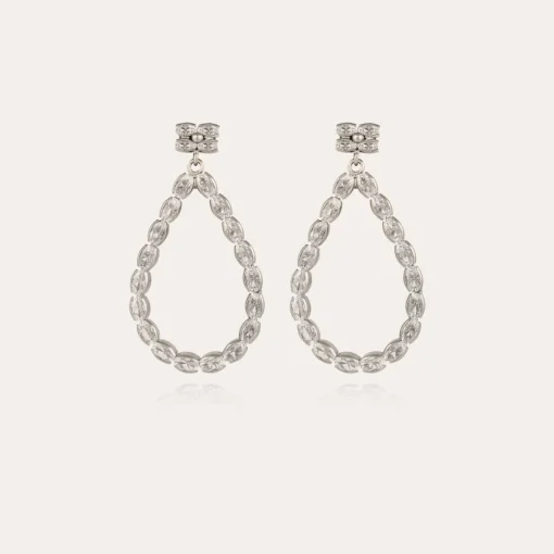 Bibi Riviera earrings silver - Zirconia