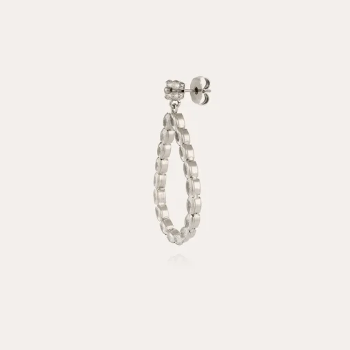 Bibi Riviera earrings silver - Zirconia
