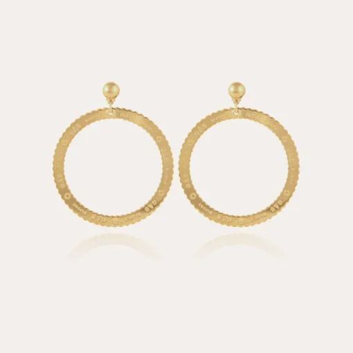 Bolduc earrings small size gold