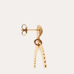 Bolduc earrings small size gold