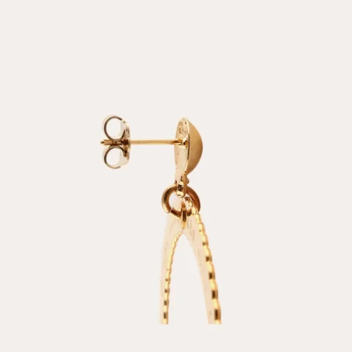 Bolduc earrings small size gold