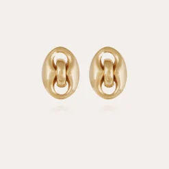 Boucles d'oreilles puces Cophea dorées
