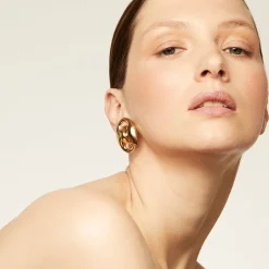 Boucles d'oreilles puces Cophea dorées