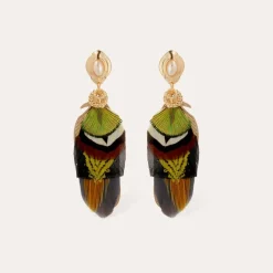 Boucles d'oreilles Sao petit modèle dorées