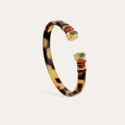 Bracelet Sarina bis acétate doré - Écaille - Serpentine