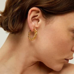 Bronxy hoop earrings gold