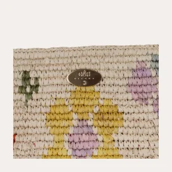 Bucket bag mini raffia