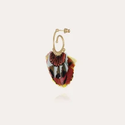 Buzios hoop earrings mini gold