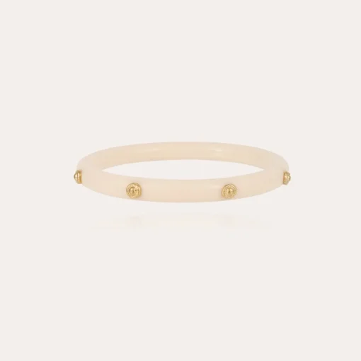 Caftan Bis bracelet acetate gold - Ivory