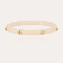 Caftan Bis bracelet acetate gold - Ivory