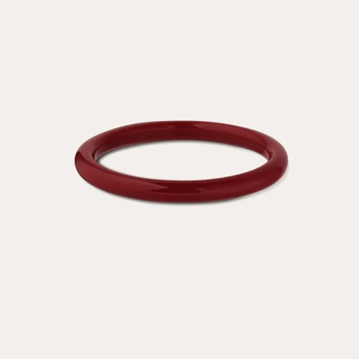 Caftan bracelet acetate gold - Red