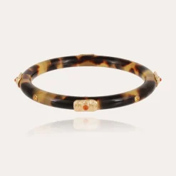 Caftan Meknes bracelet acetate gold - Tortoise