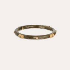 Caftan Meknes bracelet acetate gold - Grey