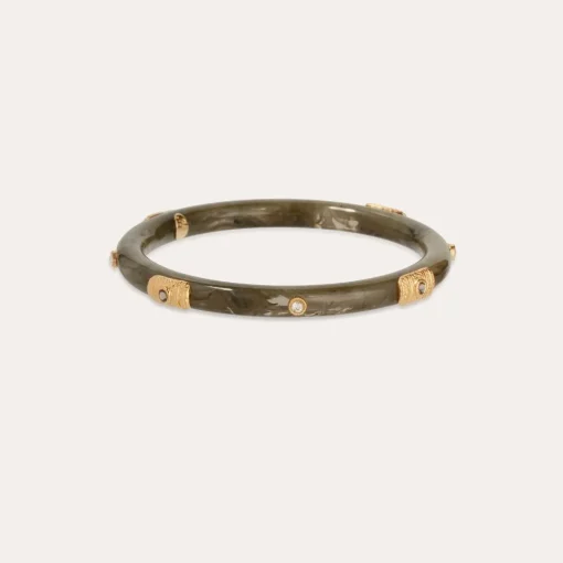 Caftan Meknes bracelet acetate gold - Grey