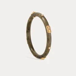 Caftan Meknes bracelet acetate gold - Grey