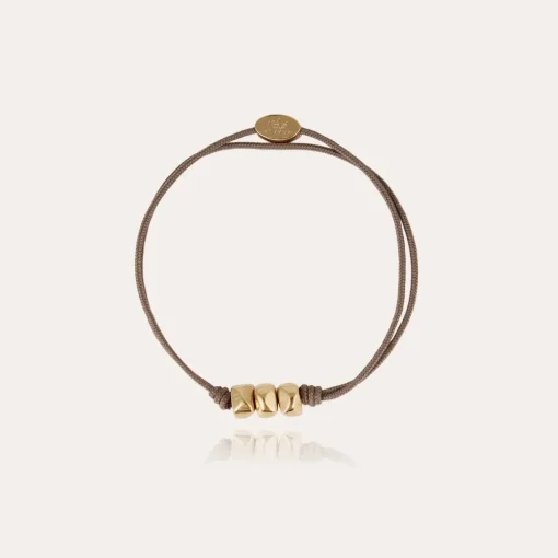 Cailloux bracelet large size gold