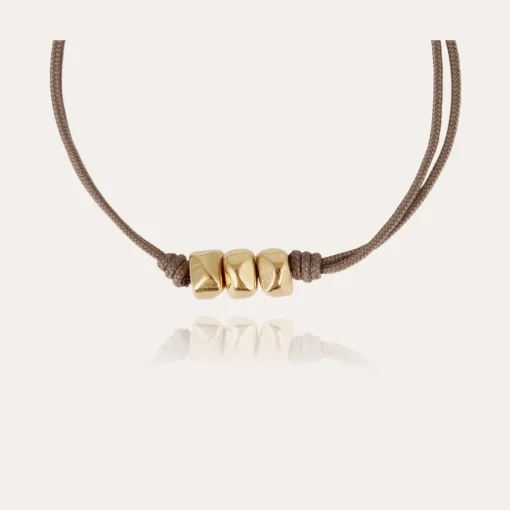Cailloux bracelet large size gold