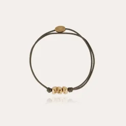 Cailloux bracelet large size gold