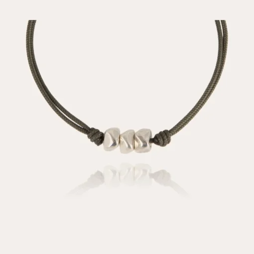 Cailloux men bracelet silver