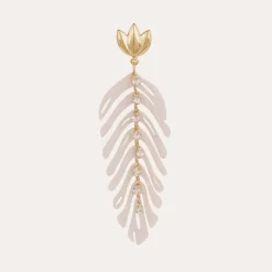 Cavallo earrings acetate gold - Ivory