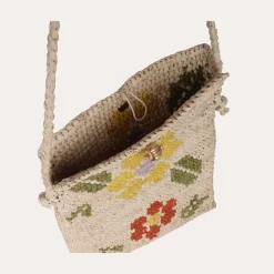 Cell phone pouch raffia